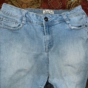 Lei women flare blue jeans